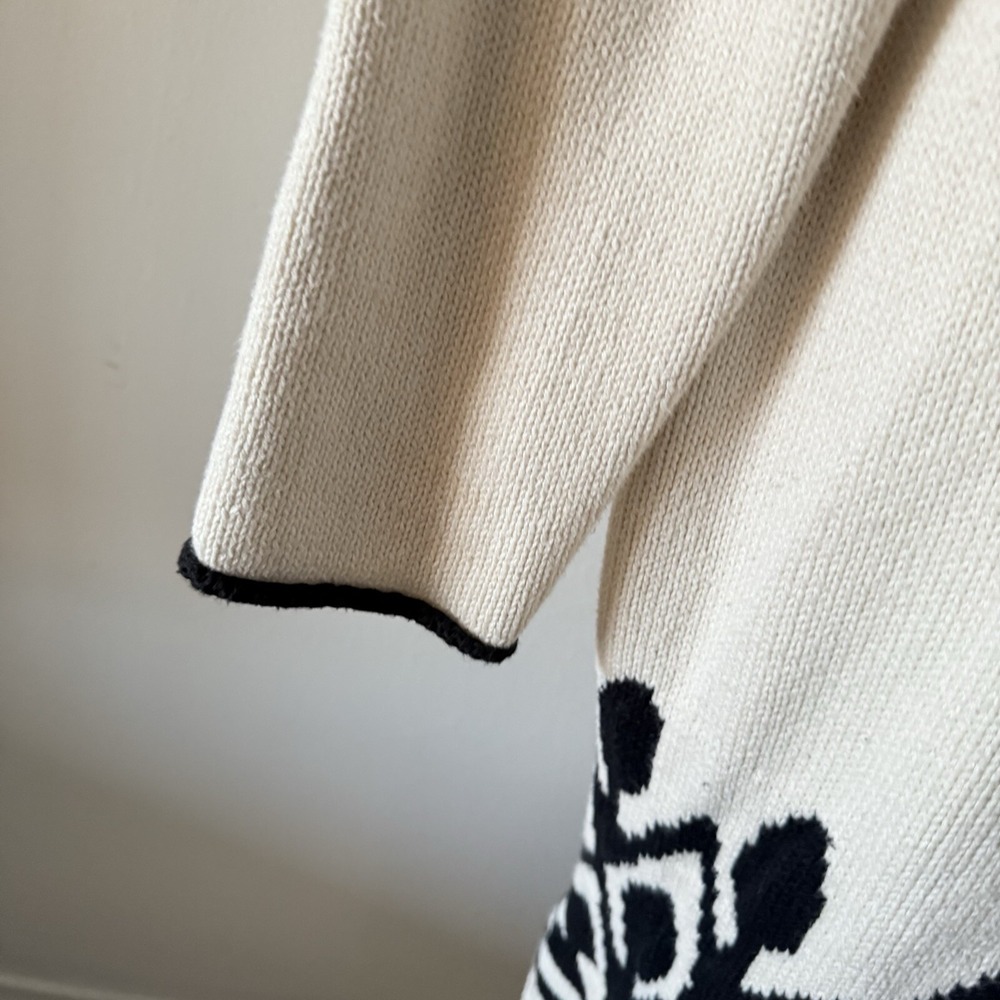 J Crew Point Su Women's Longline Cardigan Southwest Cotton XS Jacquard Knit Open - Picture 9 of 14